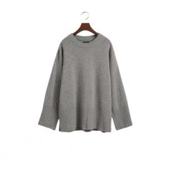 Gant C-Neck Sweater Gray -Dame-strikkegensere Salg unnamed file 100
