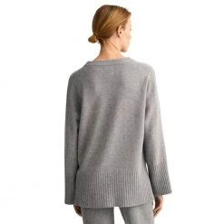 Gant C-Neck Sweater Gray -Dame-strikkegensere Salg unnamed file 103