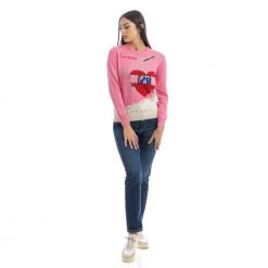 MC2 Saint Barth Round-neck Knitwear Pink -Dame-strikkegensere Salg unnamed file 1030