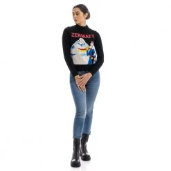 MC2 Saint Barth Round-neck Knitwear Black -Dame-strikkegensere Salg unnamed file 1050