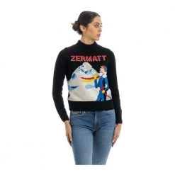 MC2 Saint Barth Round-neck Knitwear Black -Dame-strikkegensere Salg unnamed file 1052