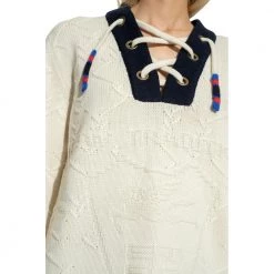 Etro Sweater With Decorative Lacing Beige -Dame-strikkegensere Salg unnamed file 1059