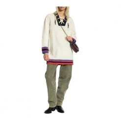 Etro Sweater With Decorative Lacing Beige -Dame-strikkegensere Salg unnamed file 1060