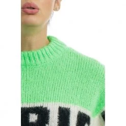 MC2 Saint Barth Round-neck Knitwear Green -Dame-strikkegensere Salg unnamed file 1083