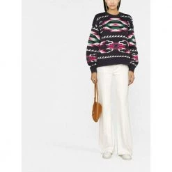 Isabel Marant Étoile Round-neck Knitwear Black -Dame-strikkegensere Salg unnamed file 1102