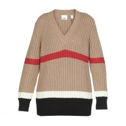 Burberry Salma Kashmir Og Bomullsgenser Beige -Dame-strikkegensere Salg unnamed file 1142