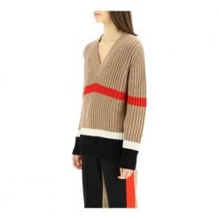 Burberry Salma Kashmir Og Bomullsgenser Beige -Dame-strikkegensere Salg unnamed file 1144