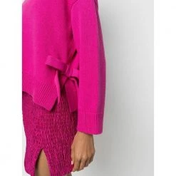 Valentino Round-neck Knitwear Pink -Dame-strikkegensere Salg unnamed file 1164