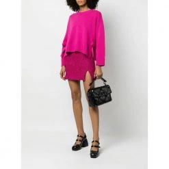 Valentino Round-neck Knitwear Pink -Dame-strikkegensere Salg unnamed file 1165