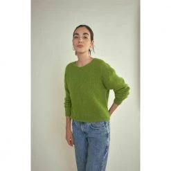 American Vintage East Jumper - Spring Melange Green -Dame-strikkegensere Salg unnamed file 1193