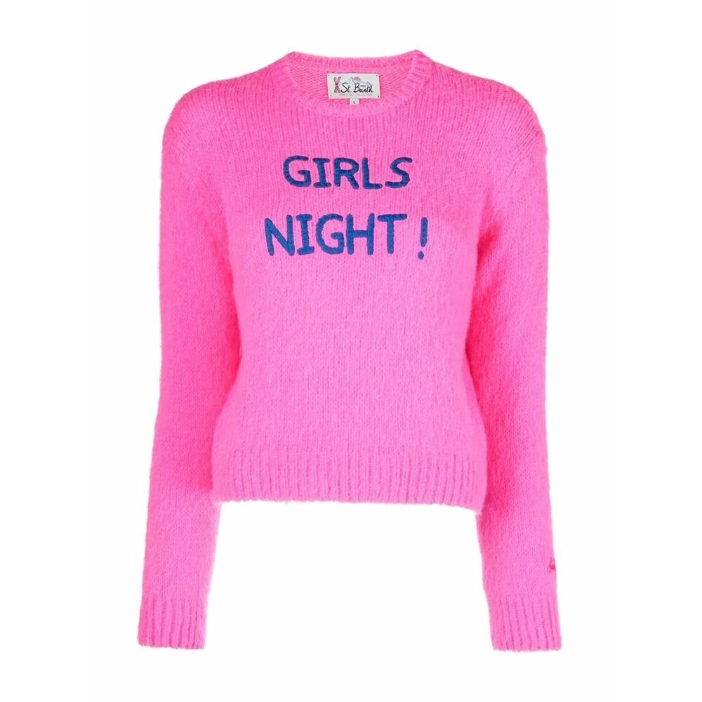 MC2 Saint Barth Round-neck Knitwear Pink 1 MC2 Saint Barth Round-neck Knitwear Pink