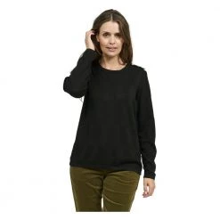 Marine Signature Mønsterstrikket Genser Med Rund-Hals - Marine Cardigan Blue