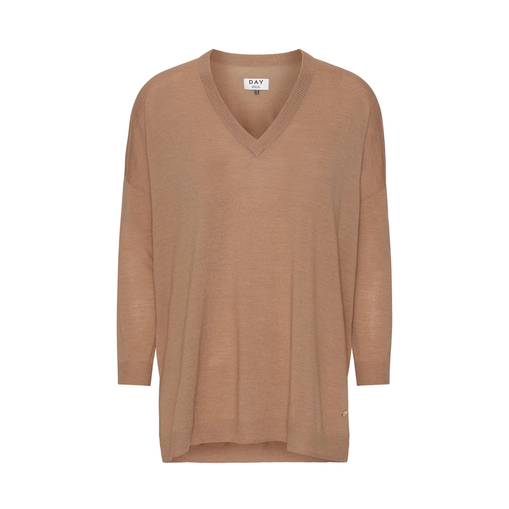 DAY Birger Et Mikkelsen Whitney V-genser Brown 1 DAY Birger Et Mikkelsen Whitney V-genser Brown