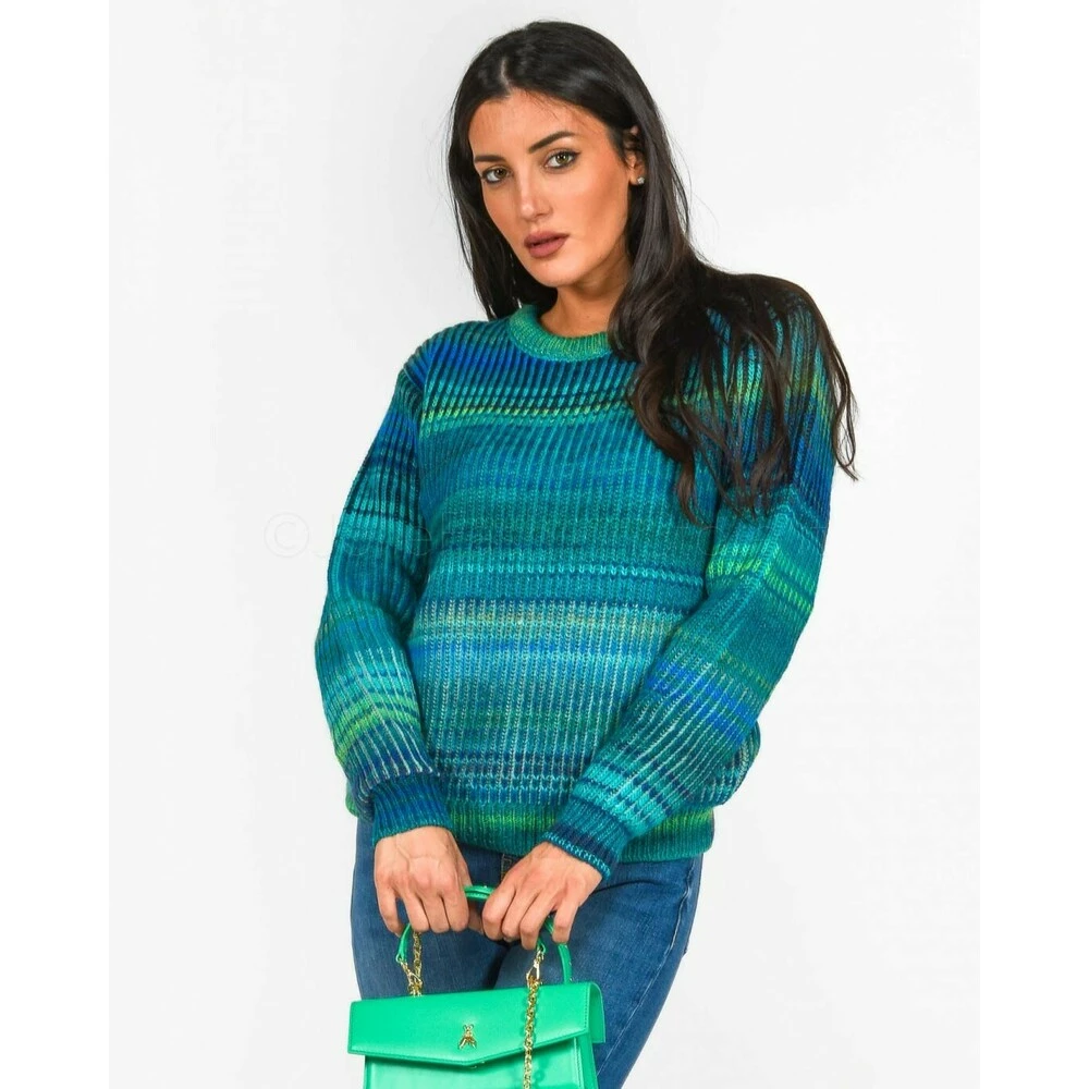 Patrizia Pepe Round-neck Knitwear Blue 4 Patrizia Pepe Round-neck Knitwear Blue - Bilde 4