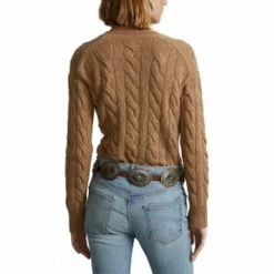 Polo Ralph Lauren V-Genser Flette Overdeler Brown -Dame-strikkegensere Salg unnamed file 1355