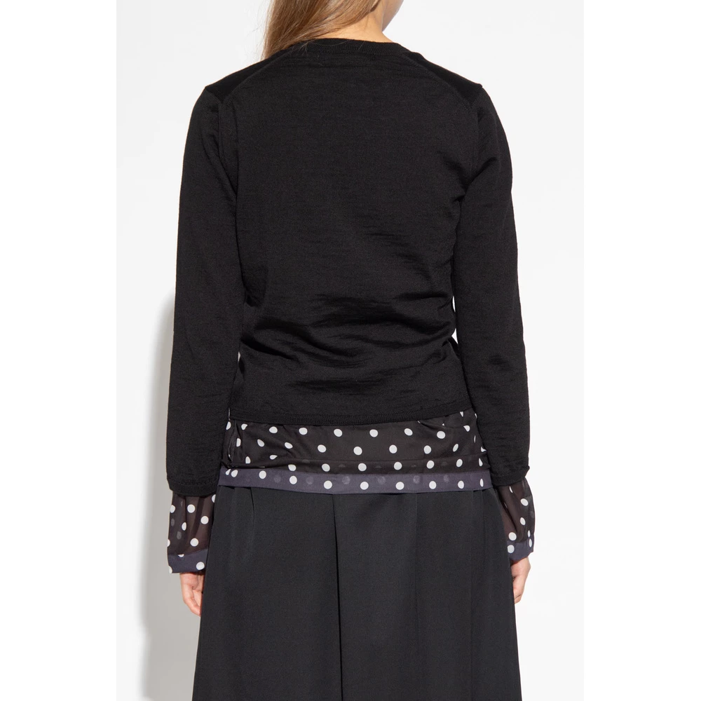 Comme Des Garçons Wool Sweater Black 1 Comme Des Garçons Wool Sweater Black