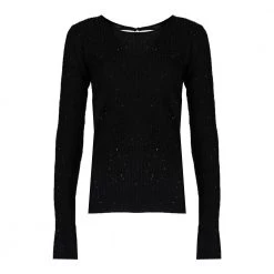 Patrizia Pepe Round-neck Knitwear Black -Dame-strikkegensere Salg unnamed file 1370