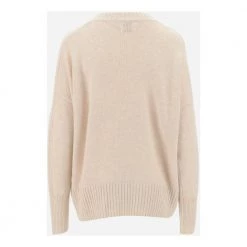 Allude Round-neck Knitwear Beige -Dame-strikkegensere Salg unnamed file 1374