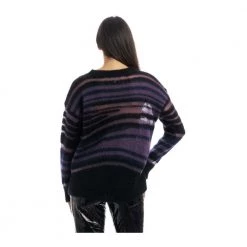Dondup Round-neck Knitwear Purple -Dame-strikkegensere Salg unnamed file 1390