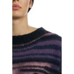 Dondup Round-neck Knitwear Purple -Dame-strikkegensere Salg unnamed file 1392