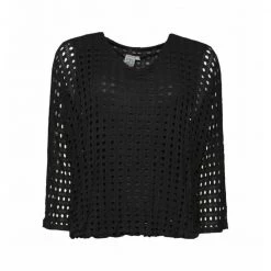 Svart 2-Biz Chippo-Blouse Bluse Black -Dame-strikkegensere Salg unnamed file 1396