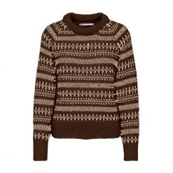 Brun Only Onlfaroe Alyssa Life Pullover Genser Brown