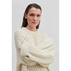 Second Female Round-neck Knitwear White 10 Second Female Round-neck Knitwear White -Dame-strikkegensere Salg unnamed file 1409