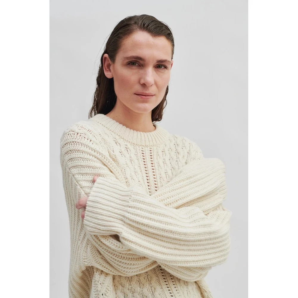 Second Female Round-neck Knitwear White 3 Second Female Round-neck Knitwear White - Bilde 3