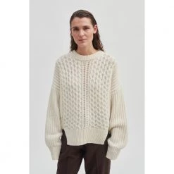 Second Female Round-neck Knitwear White 13 Second Female Round-neck Knitwear White -Dame-strikkegensere Salg unnamed file 1412