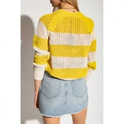 AllSaints Lou Sweater Yellow -Dame-strikkegensere Salg unnamed file 144