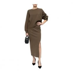 Gestuz TalliGZ Oversize Sweater Green -Dame-strikkegensere Salg unnamed file 1448