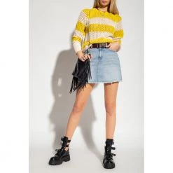 AllSaints Lou Sweater Yellow -Dame-strikkegensere Salg unnamed file 145