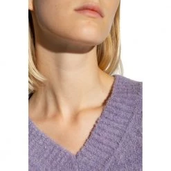 Samsøe Samsøe Mila V-neck Sweater Purple -Dame-strikkegensere Salg unnamed file 1461