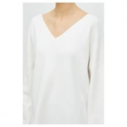 Drykorn Cotton Sweater White -Dame-strikkegensere Salg unnamed file 1482
