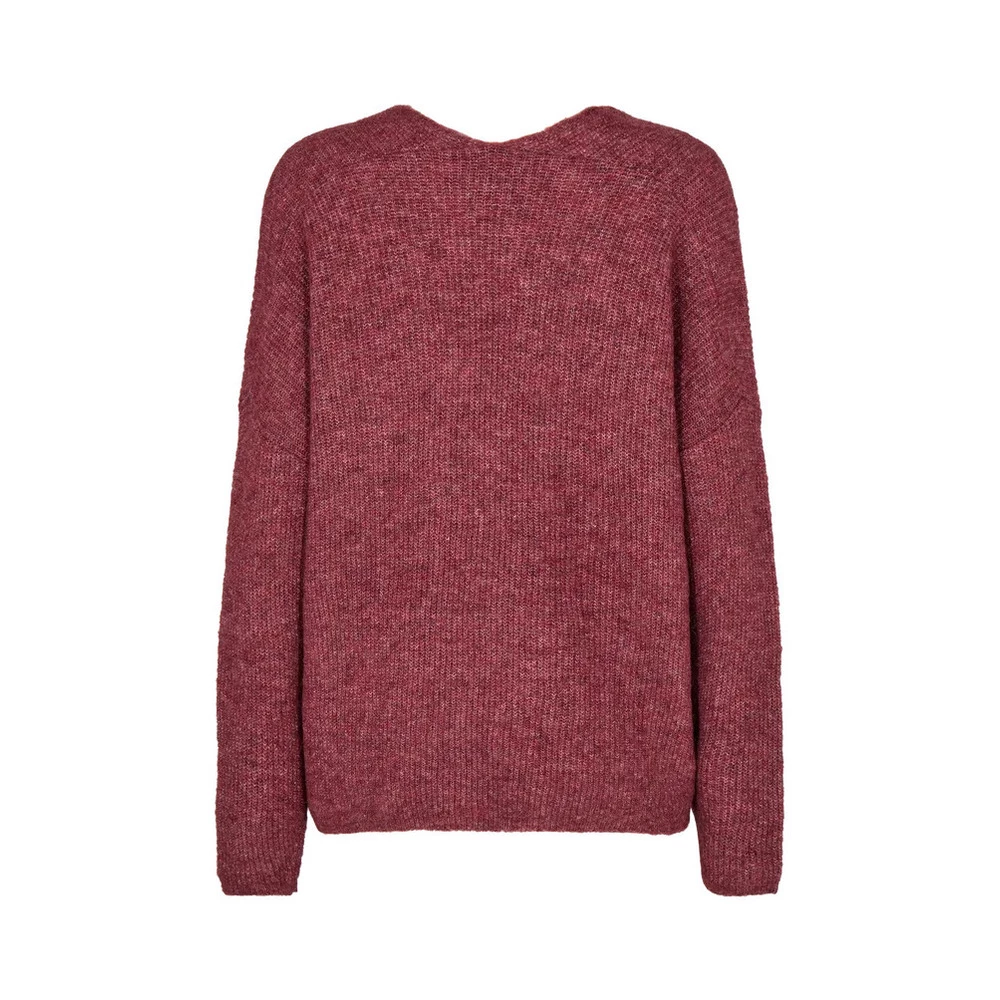 MOS MOSH Round-neck Knitwear Red 2 MOS MOSH Round-neck Knitwear Red - Bilde 2