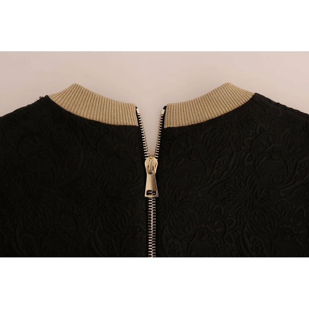 Dolce & Gabbana Fairy Tale Brocade Zipper Sweater Black 2 Dolce & Gabbana Fairy Tale Brocade Zipper Sweater Black - Bilde 2