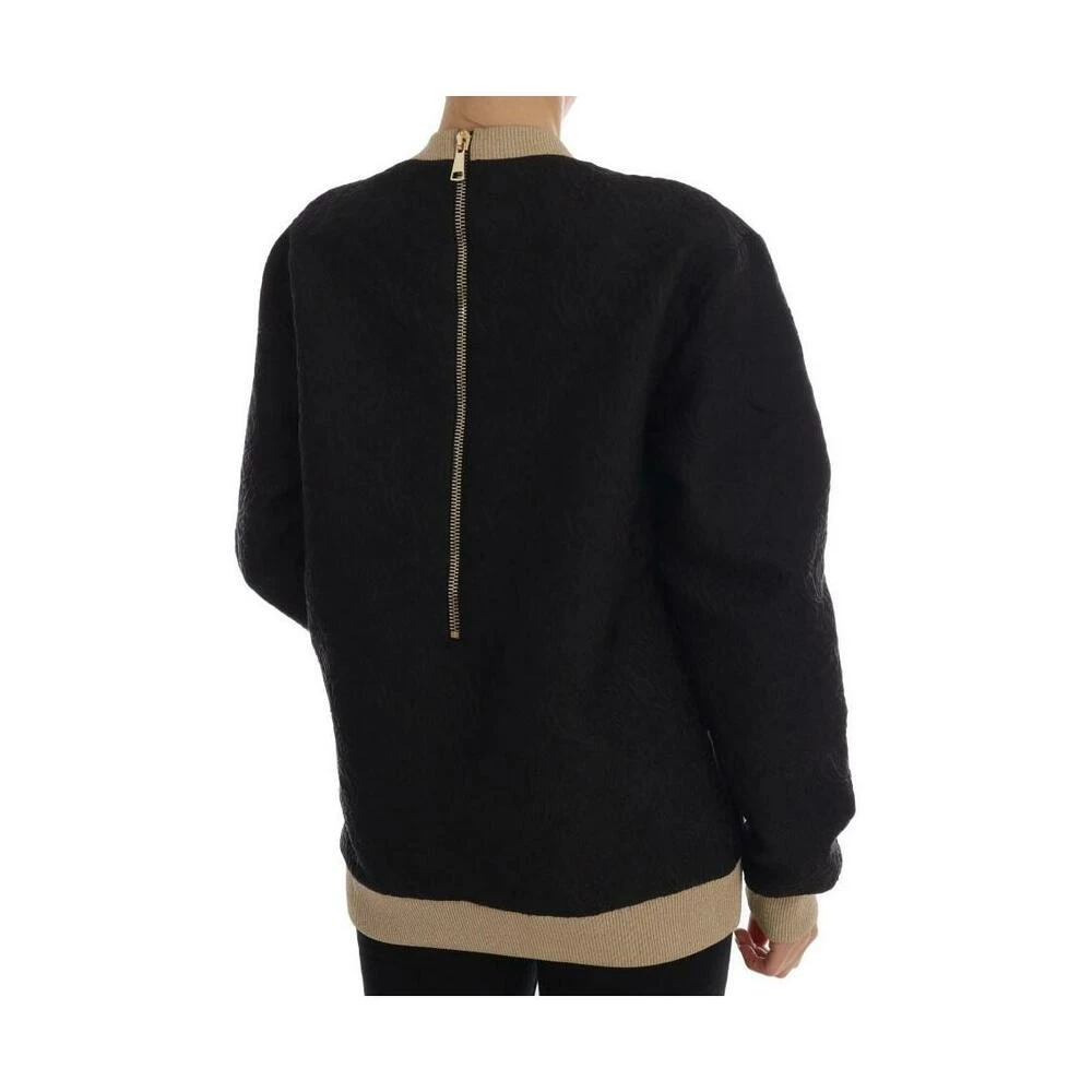 Dolce & Gabbana Fairy Tale Brocade Zipper Sweater Black 3 Dolce & Gabbana Fairy Tale Brocade Zipper Sweater Black - Bilde 3