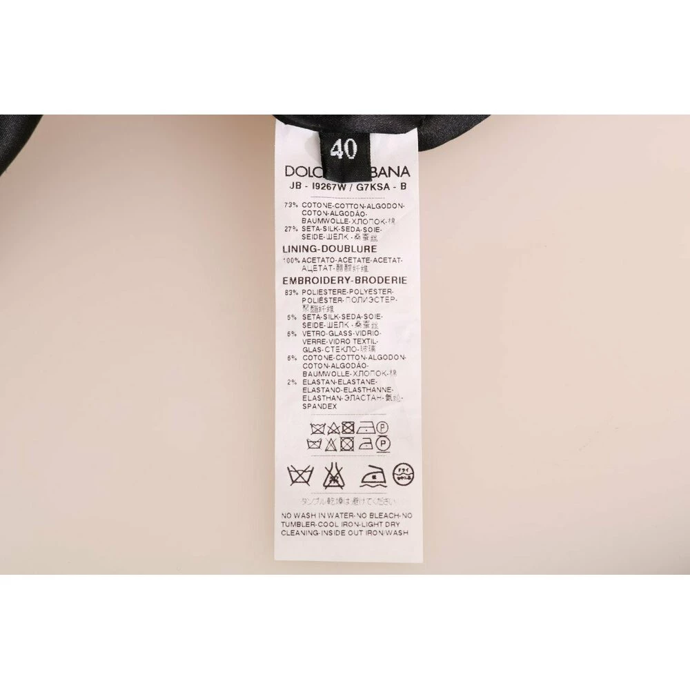 Dolce & Gabbana Fairy Tale Brocade Zipper Sweater Black 7 Dolce & Gabbana Fairy Tale Brocade Zipper Sweater Black - Bilde 7