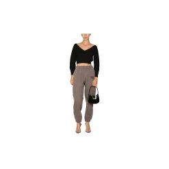Alexander Wang Cropped V-Neck Sweater Black -Dame-strikkegensere Salg unnamed file 151
