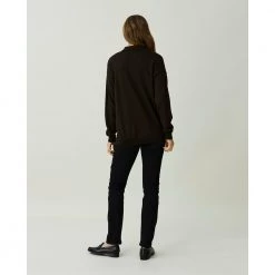 MĂžrkebrun Lexington Clothing Heather Merino Polo Shirt Overdeler Brown