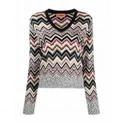Missoni V-neck Knitwear Red -Dame-strikkegensere Salg unnamed file 1536