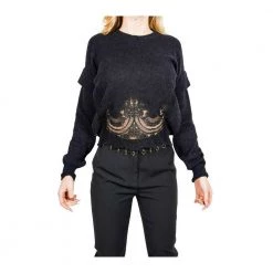 Manila Grace Genser Black -Dame-strikkegensere Salg unnamed file 1568