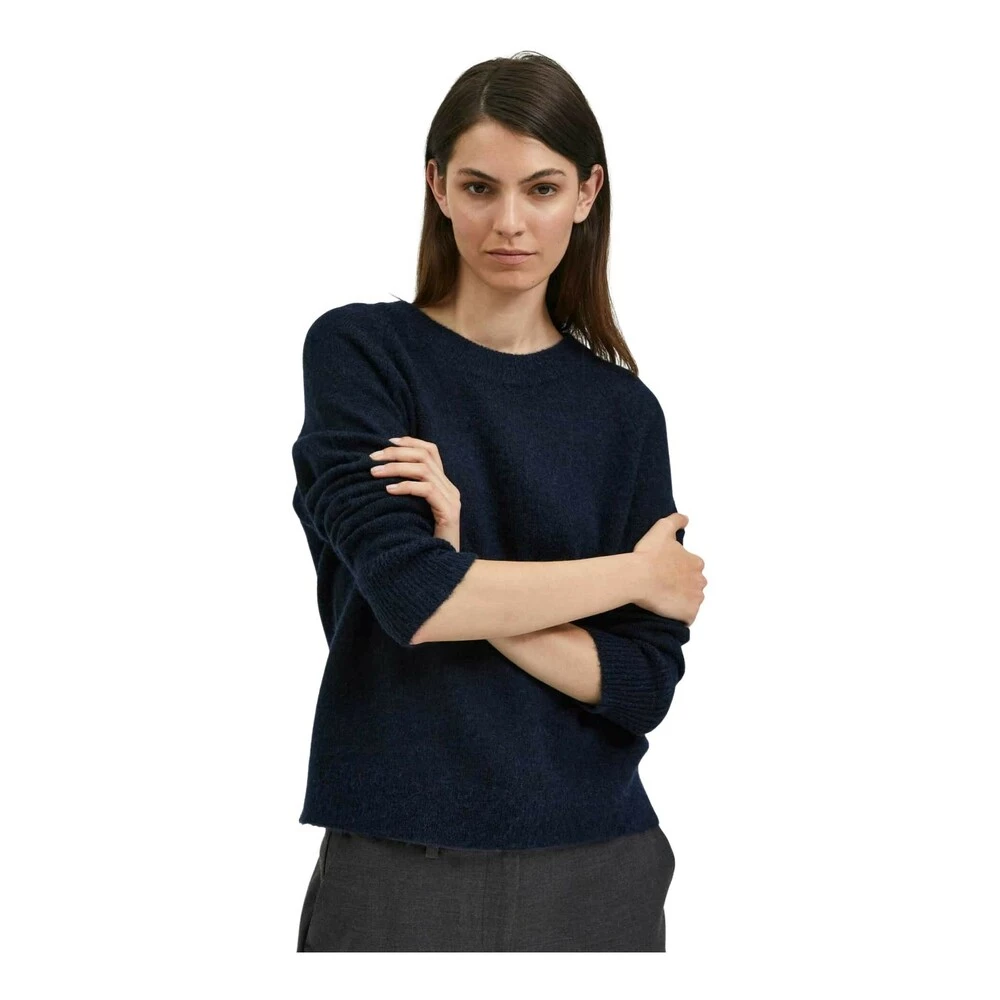 Selected Femme Round-neck Knitwear Blue 5 Selected Femme Round-neck Knitwear Blue - Bilde 5