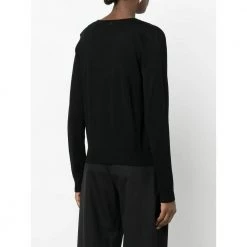 Patrizia Pepe V-Neck Sweater Black