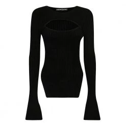 Andrea Adamo Round-neck Knitwear Black -Dame-strikkegensere Salg unnamed file 1620