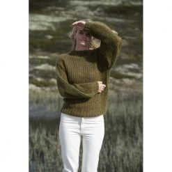 Arnie Says Mørkegrønn Arniesays: Finley Genser Green -Dame-strikkegensere Salg unnamed file 1631