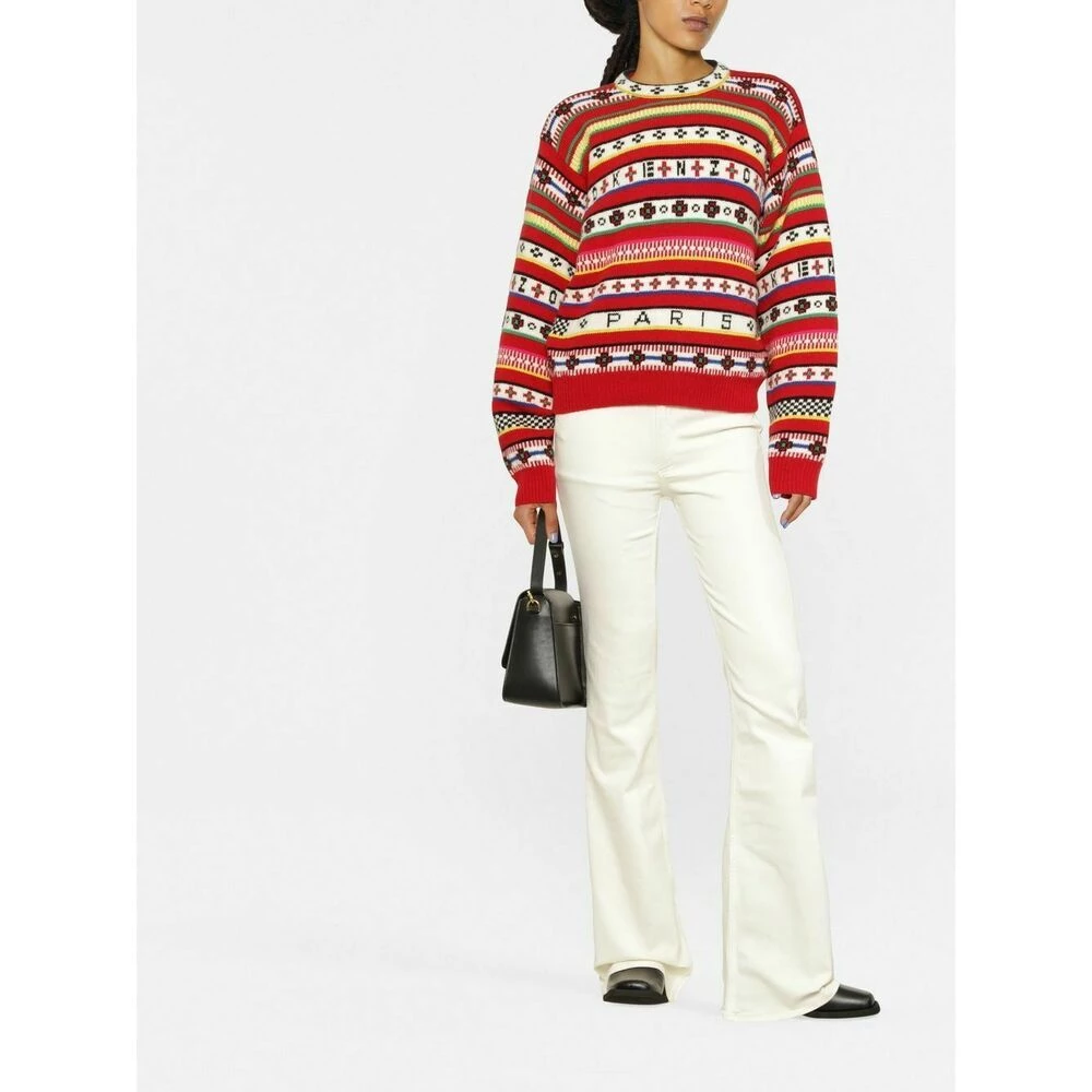 Kenzo Round-neck Knitwear Red 1 Kenzo Round-neck Knitwear Red