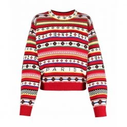 Kenzo Round-neck Knitwear Red 6 Kenzo Round-neck Knitwear Red -Dame-strikkegensere Salg unnamed file 1636
