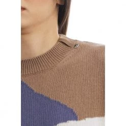 Herno Round-neck Knitwear Purple -Dame-strikkegensere Salg unnamed file 1648