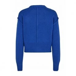 Designers Remix Round-neck Knitwear Blue -Dame-strikkegensere Salg unnamed file 1683
